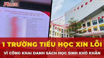 Trường Tiểu học tại Hà Nội xin lỗi vì công khai danh sách học sinh khó khăn tại lễ khai giảng