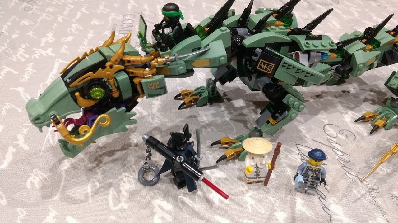 Lego The Ninjago Movie 70612 Green Ninja Mech Dragon - Speed Build ...