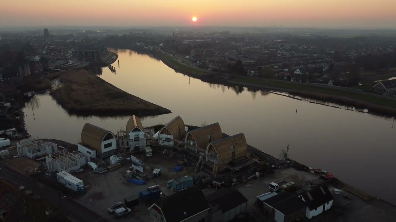 Gouderak Hoogtij in aanbouw, vanuit de lucht!