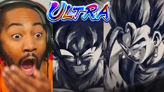 Anime Fan Reacts to Dragon Ball Legends (Ultra Ink Brush Animations)