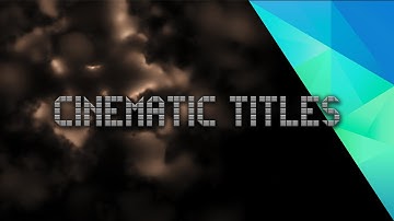 Cinematic Title Effect - HitFilm Tutorial