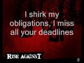 Rise Against - Survive (With Lyrics)