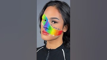 Pride Makeup Tutorial 🏳️‍🌈 #shorts #pridemonth #pride #pridemonth2024 #pridemakeup #makeup #lgbt