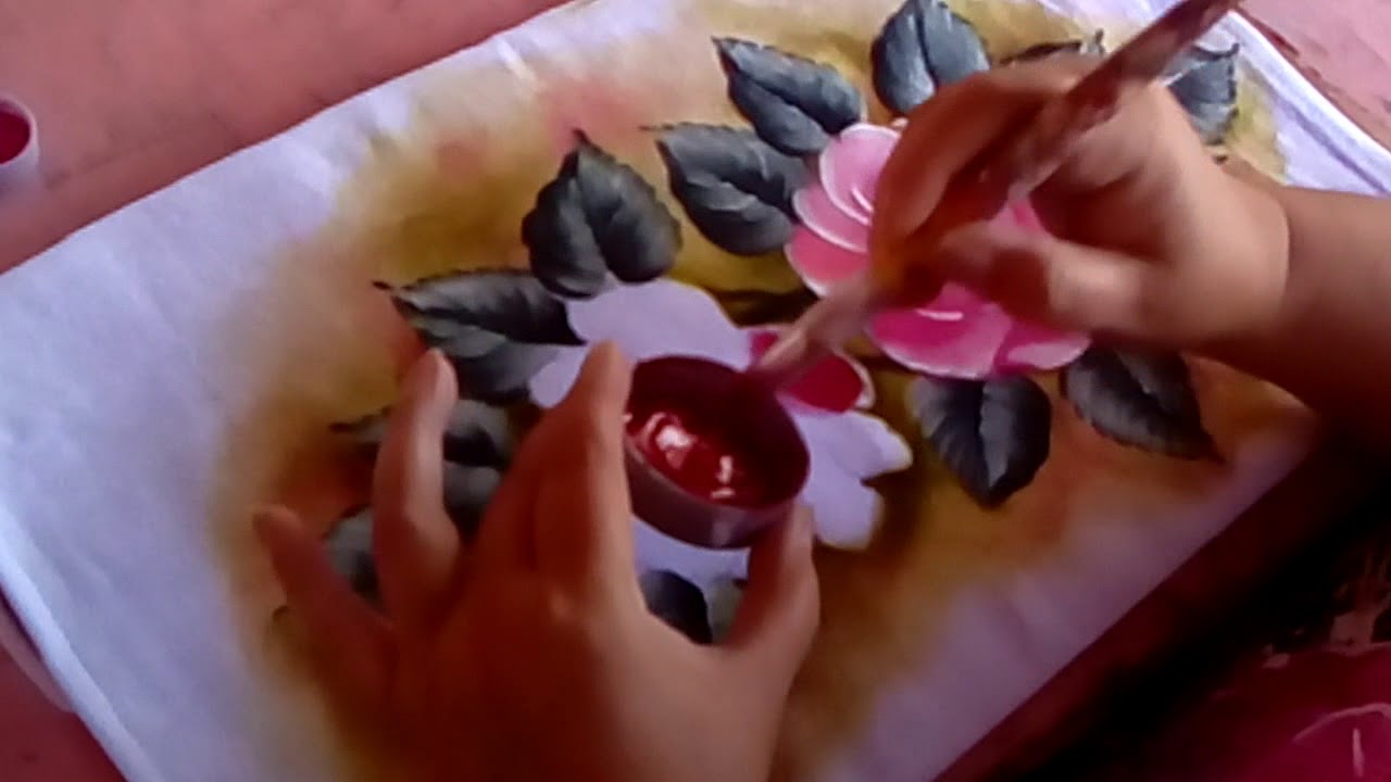 Ensinando a pintar rosas rápido e facil
