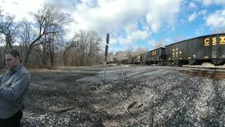 360 CSX empty coal train westbound coming through weaverton Maryland