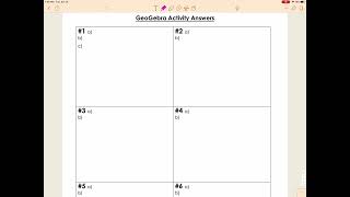 Geogebra Activity Directions