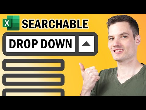 🔎 How to Create Searchable Drop Down List in Excel