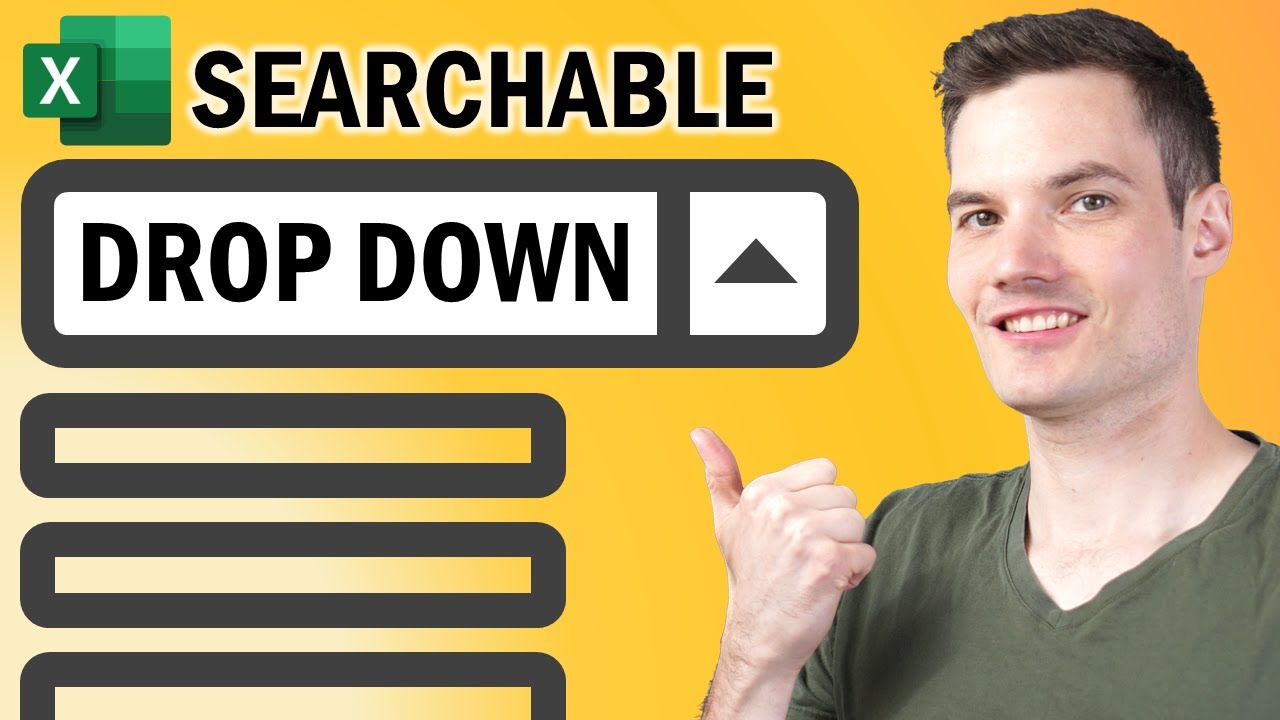 🔎 How to Create Searchable Drop Down List in Excel