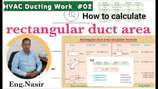 33how to calculate rectangular duct area,duct area calculation formula & detail study for duct area