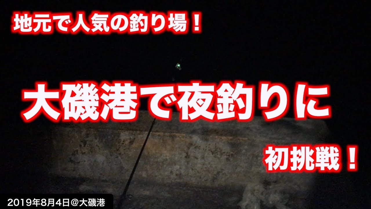 大磯港で釣り 人気の釣り場で夜釣りに初挑戦 ２時間釣行で爆釣 笑 19年8月4日 Youtube