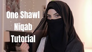 Niqab Tutorial Using One Shawl Only screenshot 4