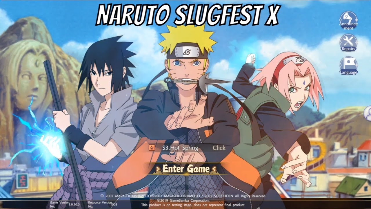 Naruto slugfest X gameplay YouTube