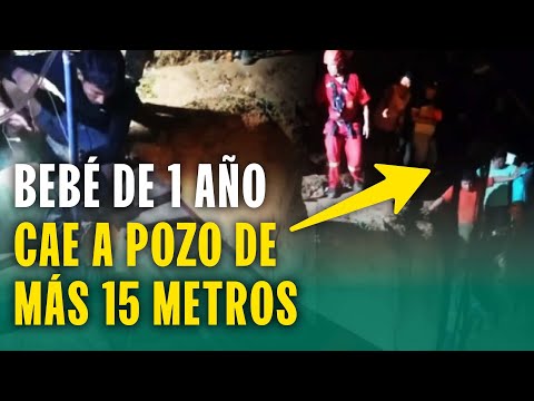 SIGUEN LAS LABORES DE RESCATE DE BEBÉ DE 1 AÑO QUE CAYÓ A POZO DE MÁS DE 15 METROS SIGUEN LAS LABORES DE RESCATE DE BEBÉ DE 1 AÑO QUE CAYÓ A POZO DE MÁS DE 15 METROS