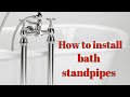 How to connect, install bath tap standpipes or tails 🛁 🚿🚰