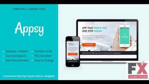 Preview Appsy - Unbounce Landing Page TForest