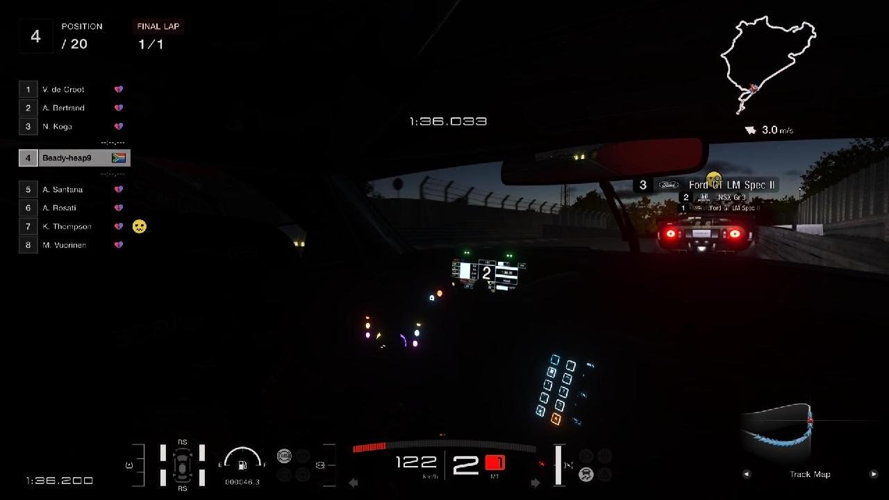 Racing against GT Sophy