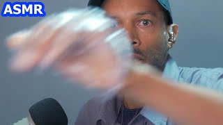 Asmr - Mouth Sounds Mouth Popping B Sound, Crinkle Sounds, Visual Trigger, No Talking