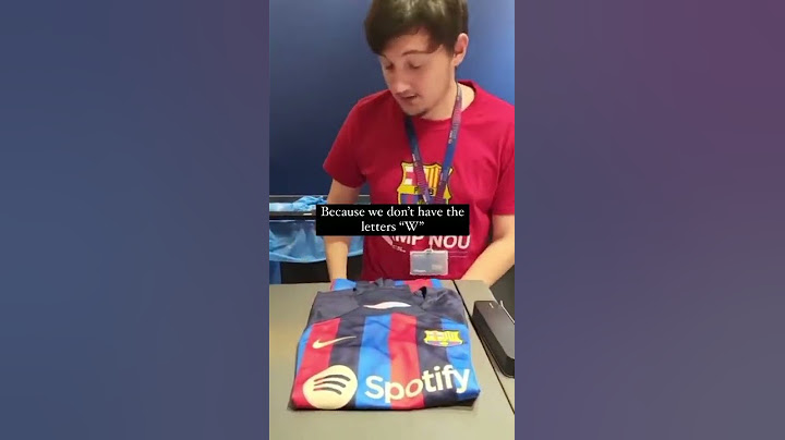 Barcelona have really run out of the letter W because of Lewandowski 😅