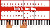 How To Play Lost Boy Ruth B Easy Piano Tutorial Lesson Ericblackmonmusichd Koolpiano Youtube - lost boy roblox piano easy