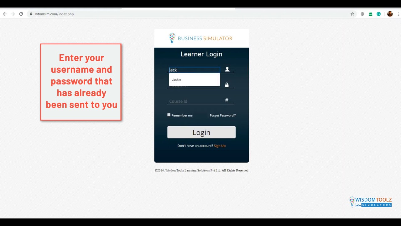 Video 11 How to Login to the Simulator? L&T ATL Bizathon Project