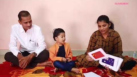World Record Holder Tejas saying 80 Country Flashcards at the age of 2. #Tejas #Tejas Suresh
