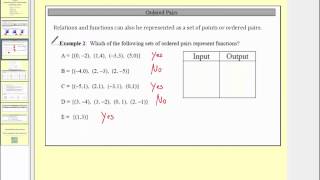 Introduction to Relations and Functions (L9.1)