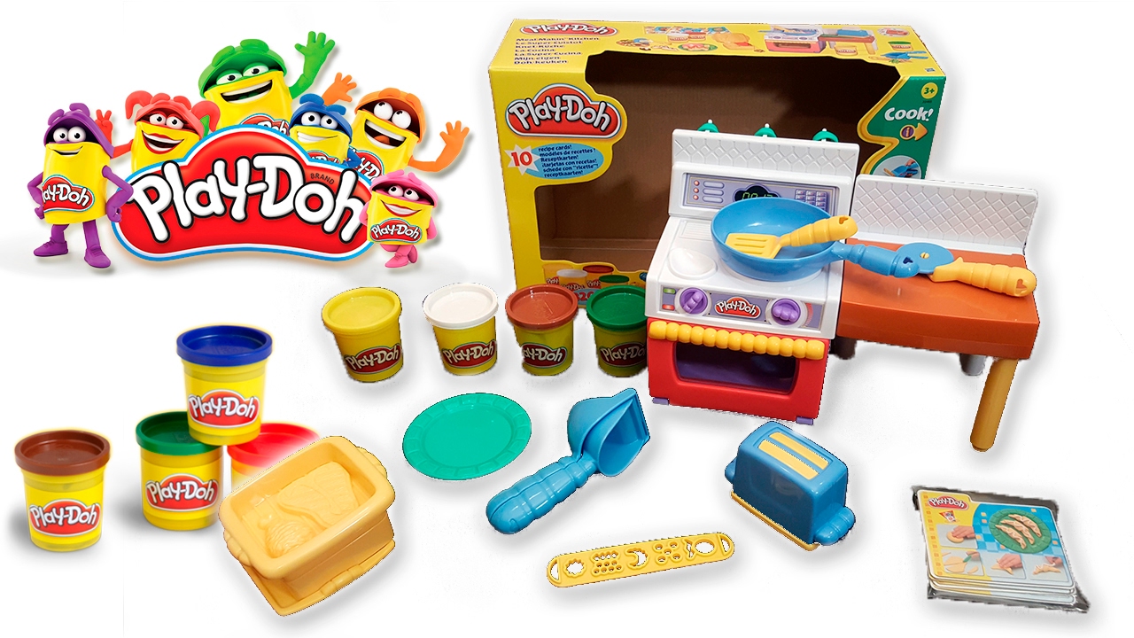PlayDoh Meal Makin Kitchen Baking Toy Make PlayDoh Foods Creations