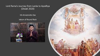 Lord Rama's Journey from Lanka to Ayodhya - HG Amarendra das