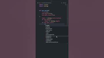 Генератор паролей на #python #shorts