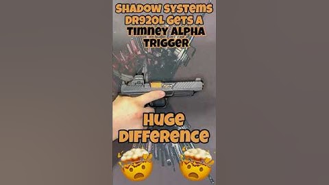 Shadow Systems DR920L Gets A Timeny Alpha Trigger…Huge Difference🤯 #shoot #tacticalshooting