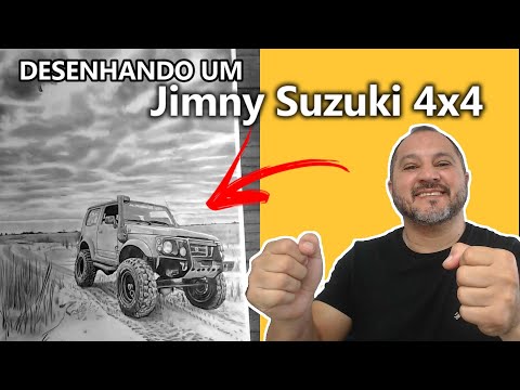 DESENHANDO UM JIMMY SUZUKI 4X4 - CARLOS DAMASCENO