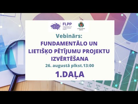 FLPP izvērtēšanas semināra pirmā daļa 26.08.2020.