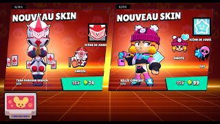 Brawl Stars j'achète Billie Gameuse et Tara Parkour Urbain