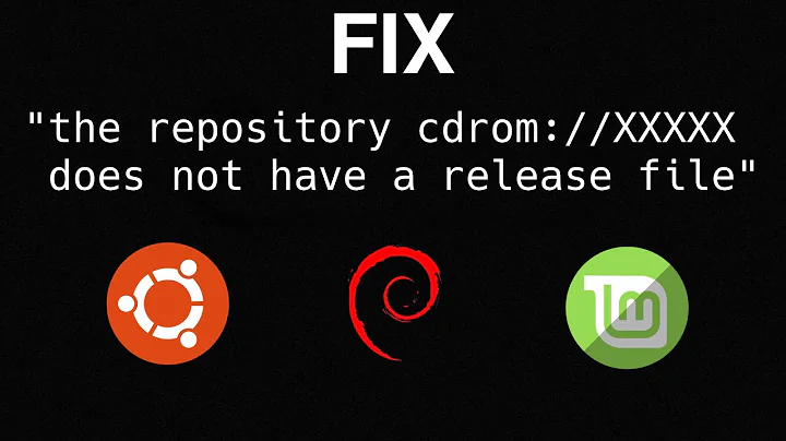 Fix "the repository cdrom does not have a release file" error in Debian