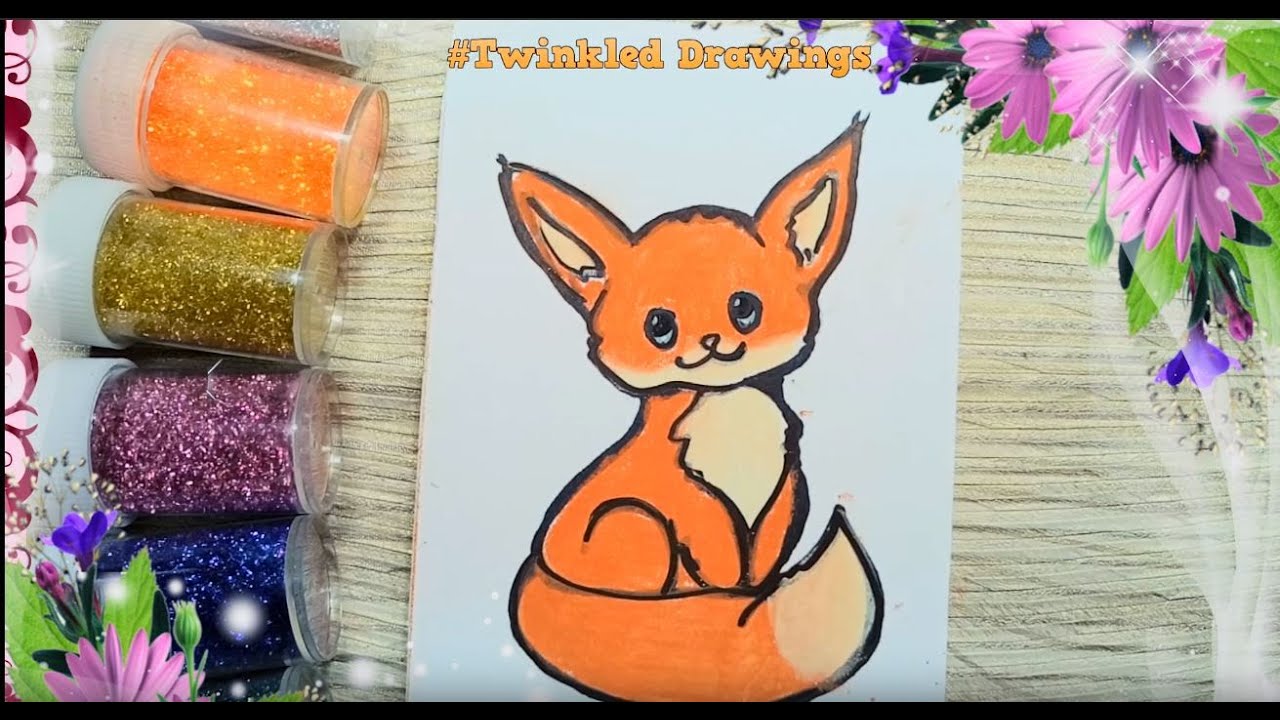 How to Draw a Cute Fox Easy - YouTube