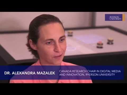 Ryerson S Dr Ali Mazalek Enables Tangible Interactions With The Digital World