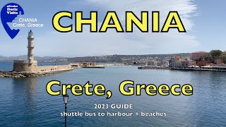Chania, Crete, Greece - Shuttle bus to Harbour, Jean shows you around.
