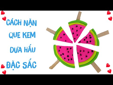 Video Hướng Dẫn Nặn Que Kem Hình Quả Dưa Hấu Bằng Đất |... - youtube