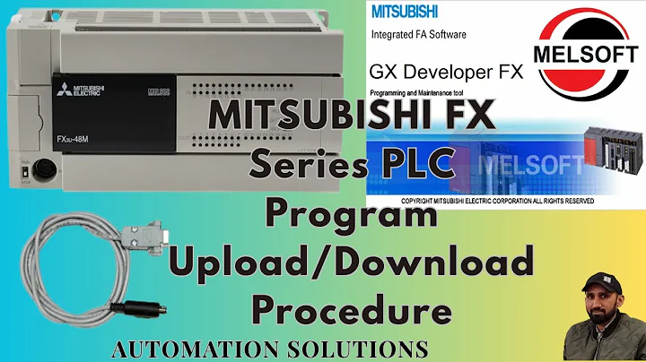 GX Developer: Mitsubishi FX3U 48M PLC Program Upload Download: FX Series PLC's