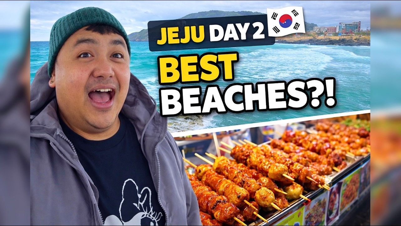 JEJU ISLAND EAST TOUR | Hamdeok Beach, Woljeong Beach, Haenyeo Museum & Dongmun Market