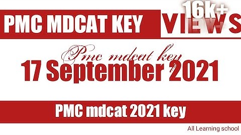 17 september pmc mdcat paper | All Learning school - mdcat2021