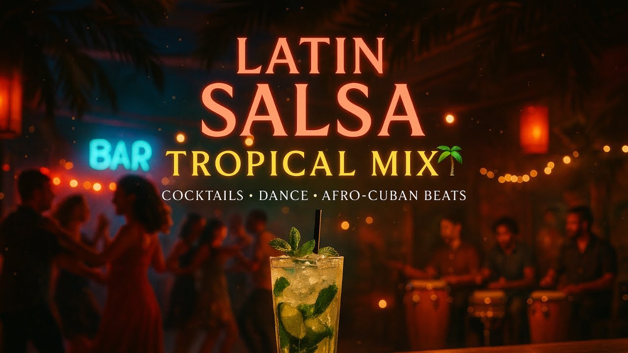 Latin Salsa Tropical Mix 🌴 Afro-Cuban Tribal Salsa Music for Bars, Lounges, Cocktails & Dancing