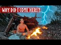 Facing the THUNDERSTORM at Sea!⚡3 Day PRIMITIVE Camping [1 Hour Movie]