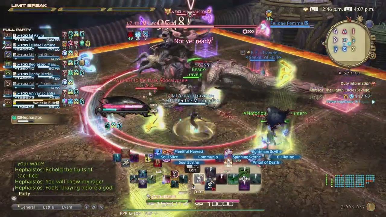 FINAL FANTASY XIV P8S Unsync Phase 1