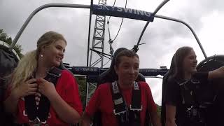 Hilarious...Zak taking on the Sky Swing in Rotorua (Skyline Gondola)