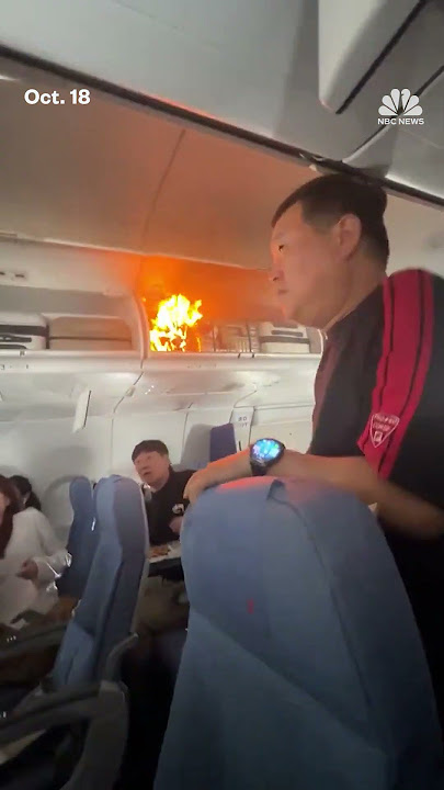 Download lagu Lithium battery catches fire during Air China flight