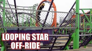 Looping Star Off-Ride (60FPS), Keansburg Amusement Park Pinfari Looping Zyklon | Non-Copyright