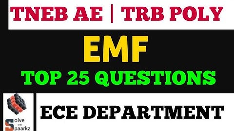 TRB POLYTECHNIC ECE PREPARATION | ELECTRO MAGNETIC FIELDS QUESTIONS | TRB/TNEB AE ONLINE COACHING