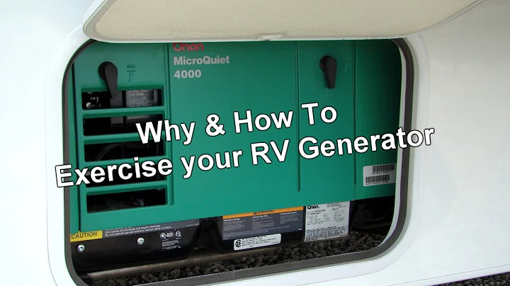 RV 101® - Why & How to Exercise your RV Generator
