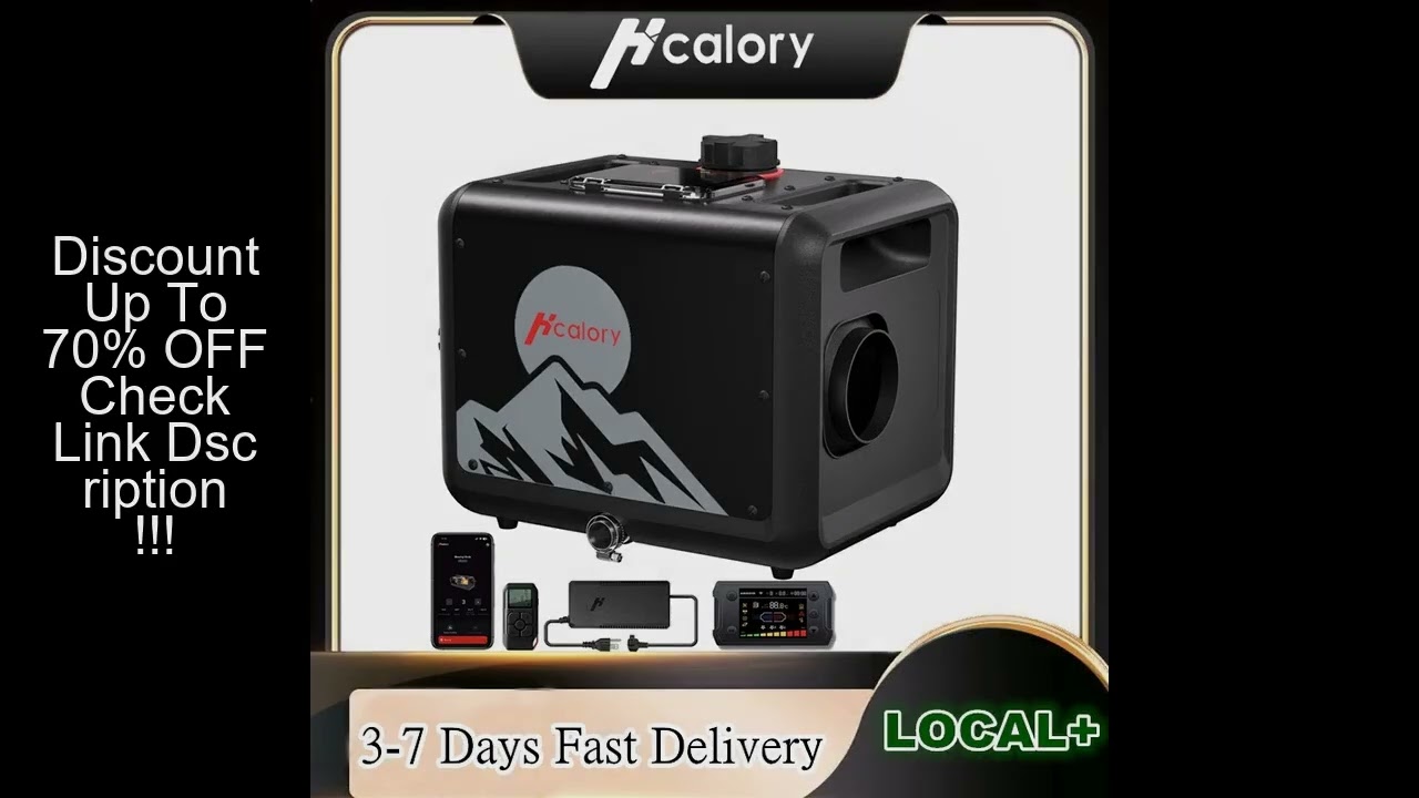 Hcalory 8KW Upgrade Toolbox Max Portable Diesel Air Heater, 100-240V AC & 12/24V DC Diesel Auxiliary